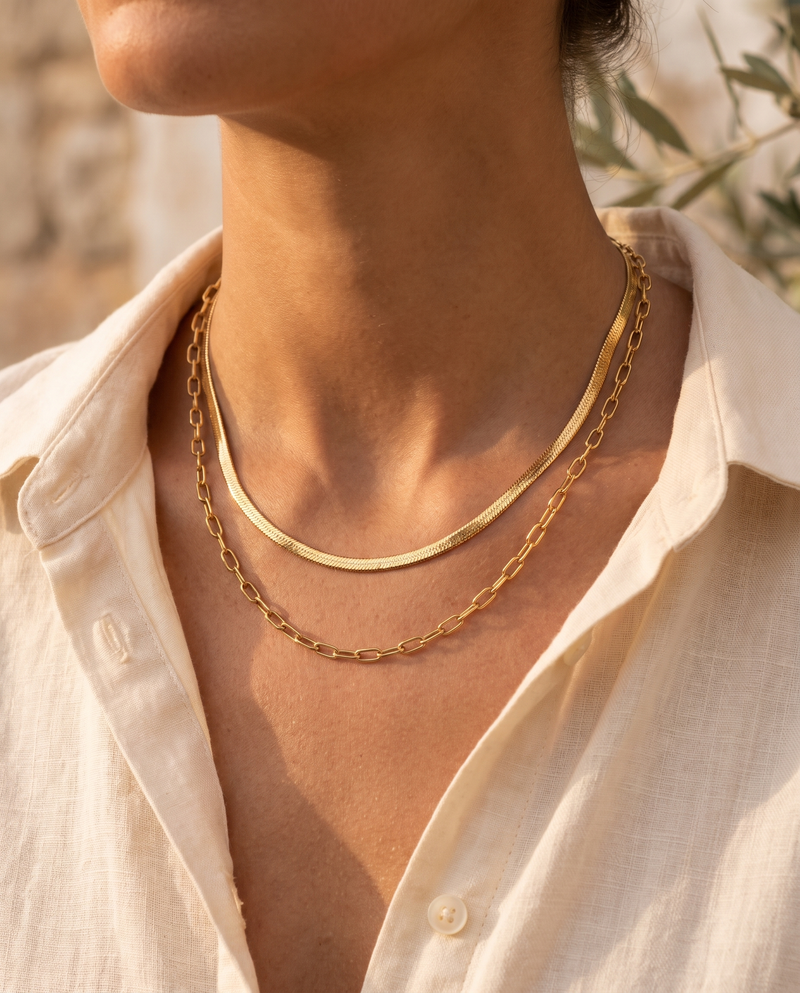Collares de oro finos JalyLuxe