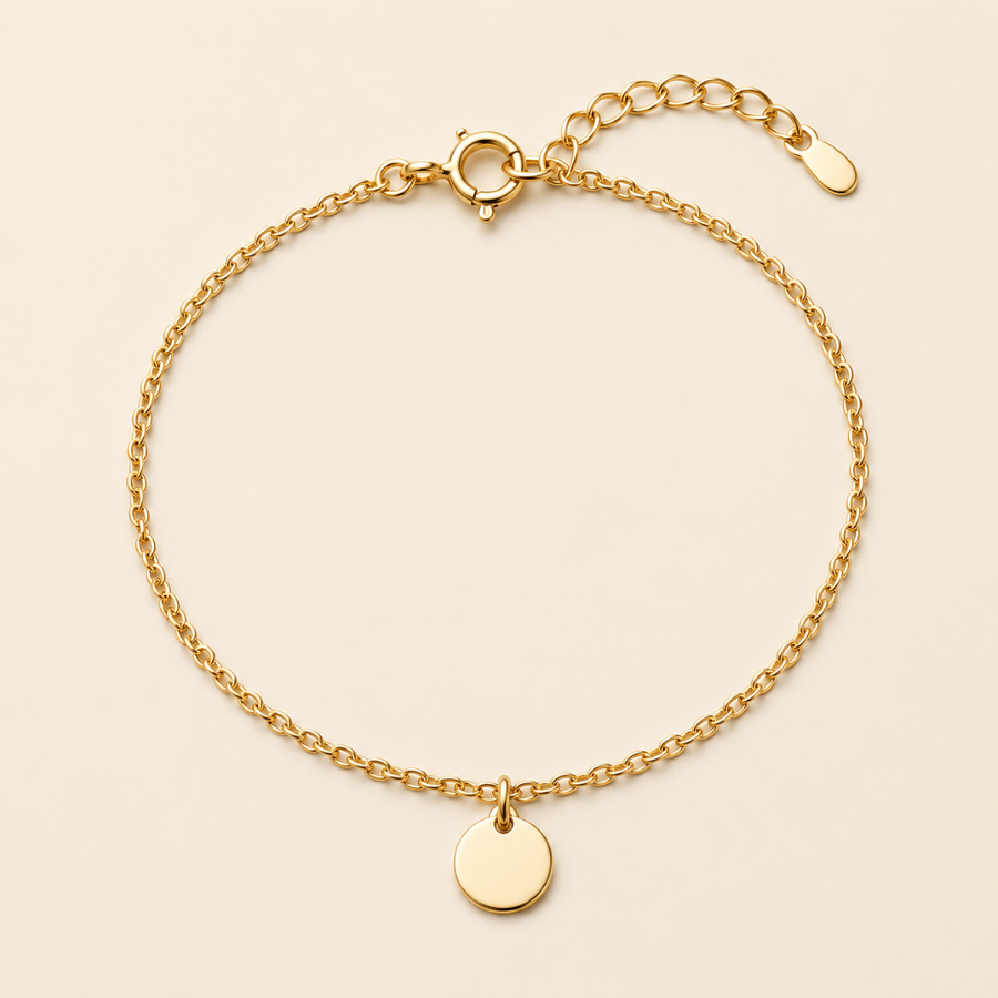 Amara | Pulsera con Charm Redondo