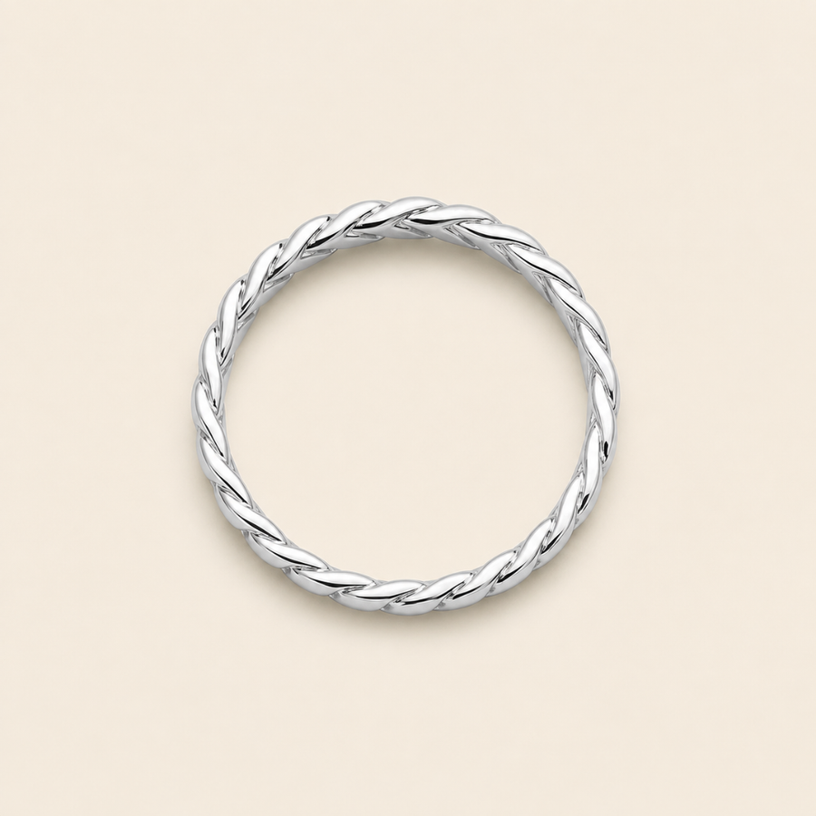 Amara | Anillo de Banda Trenzada